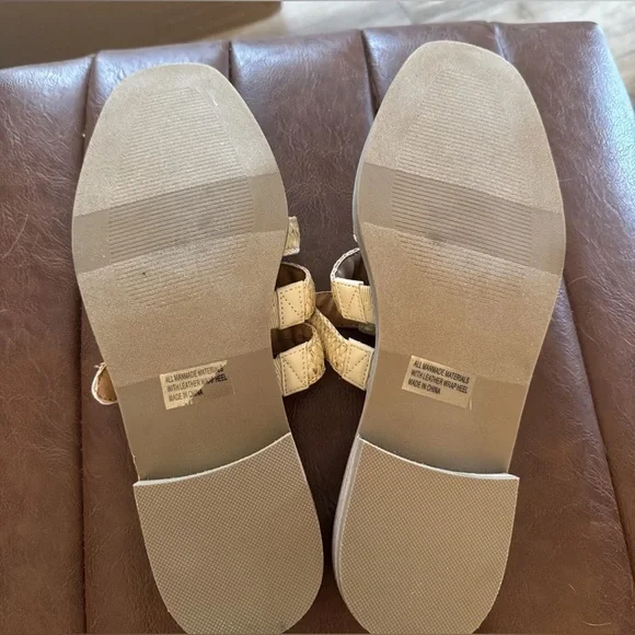 Dolce Vita DV Fyona Mule Sandals Raffia Slingback Straps Buckle Size 7.5 - Picture 8 of 8